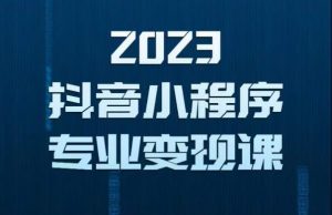 2023年抖音小程序变现保姆级教程，0粉丝新号，无需实名，3天起号，第1条视频就有收入_乐帮资源库