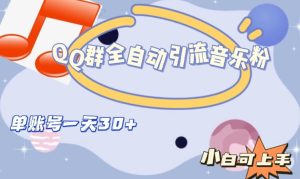 QQ群全自动引流音乐粉，单账号一天轻松引流30+_乐帮资源库