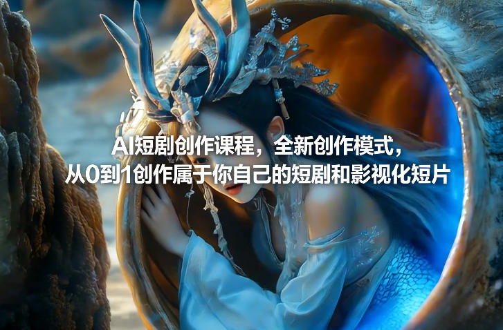AI短剧创作课程，全新创作模式，从0到1创作属于你自己的短剧和影视化短片_乐帮资源库