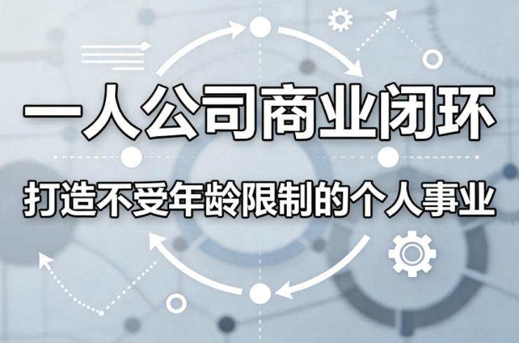一人公司商业闭环，打造一份不受年龄限制的个人事业_乐帮资源库