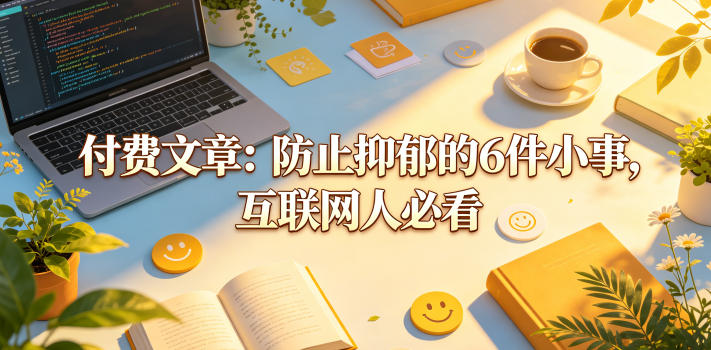 付费文章:防止抑郁的6件小事,互联网人必看!_乐帮资源库