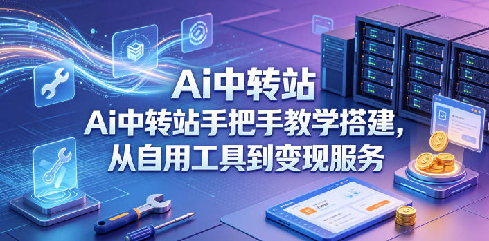 Ai中转站手把手教学搭建，从自用工具到变现服务_乐帮资源库