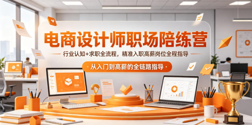 电商设计师职场陪练营,行业认知+求职全流程,精准入职高薪岗位全程指导_乐帮资源库
